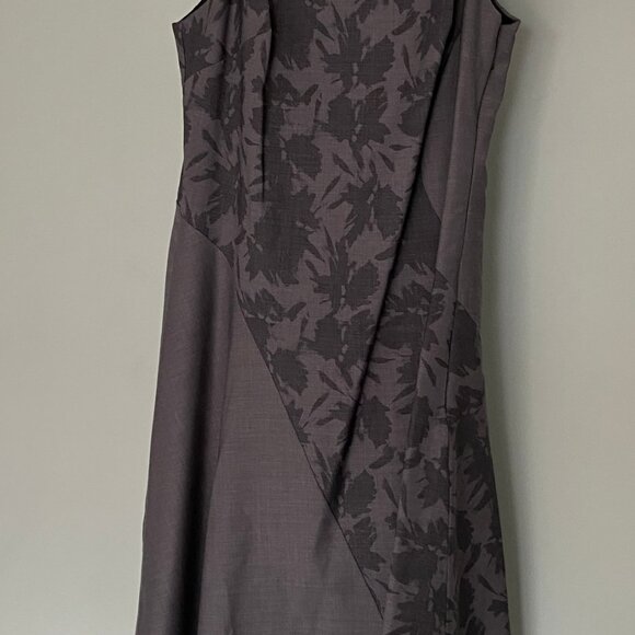Banana Republic steele gray bias cut sleeveless dress Size 4 - Picture 4 of 8